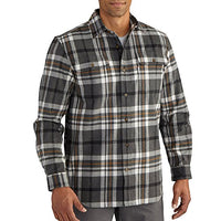 Carhartt 102216 Men's Hubbard Classic Plaid Shirt - XXX-Large - Carbon Heather