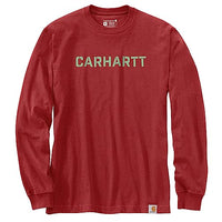 Carhartt 105951 Men's Loose Fit Heavyweight Long-Sleeve Logo Graphic T-Shirt