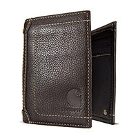 Carhartt B00002 Men's Trifold, Durable Wallets, Available in Leather and Canvas Styles