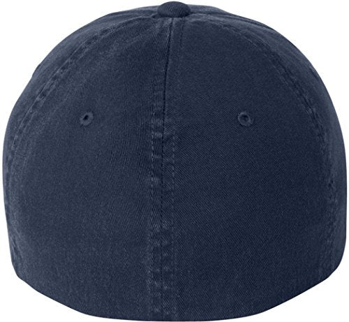 Flexfit Garment Washed Twill Cap - Low Profile, Black, S/M (6 3/4 - 7 1/4)