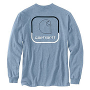 Carhartt 105584 Men's Loose Fit Heavyweight Long-Sleeve Pocket Logo Graphic T-S