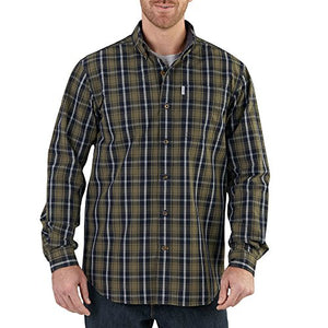 Carhartt 102202 Men's Bellevue Long Sleeve Shirt - Medium - Army Green
