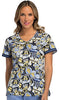 Cherokee Tooniforms TF644 Women's V-Neck Minions Print Scrub Top X-Small