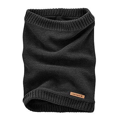 Carhartt 104522 Women's Knit Fleece Lined Neck Gaiter, Black, One
