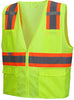 Pyramex RVZ2310 Hi-Viz All Mesh Safety Vest with Contrasting Reflective Tape, Lime