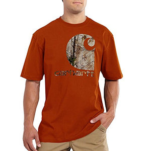 Carhartt 101132 Men's Short Sleeve Graphic Camo T-Shirt - Medium Regular - Rust