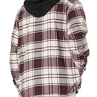 Carhartt 105621 & 105938 Men's Rugged Flex Relaxed Fit Flannel Fleece Lined Hooded Shirt Jac