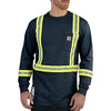 Carhartt 101699 Men's Flame-Resistant Striped Force Cotton Long Sleeve - XXX-Large - Dark Navy