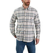 Carhartt 105432 Men's Rugged Flex Relaxed Fit Midweight Flannel Long-S - XXX-Large - Malt