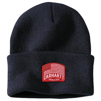 Carhartt 106046 Men's Knit Flag Patch Beanie