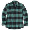 Carhartt 105432 Men's Rugged Flex Relaxed Fit Midweight Flannel Long-S - X-Large Tall - Slate Green