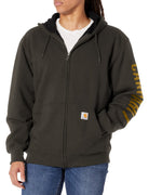 Carhartt 104637 Men's Rain Defender Fleece Lined Graphic Sweatshirt - Medium - Peat