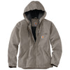 Carhartt 104292 Women's Loose Fit Washed Duck Sherpa Lined Jacket, Taupe Gray, X-Small
