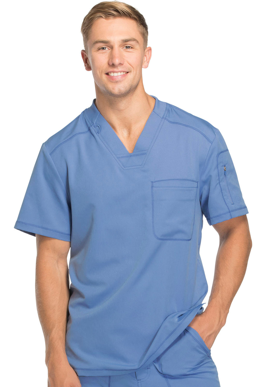 Dickies DK610 Dynamix Men's V-Neck Solid Scrub Top